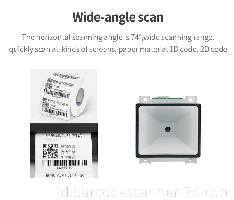 1D 2D desk barcode scanner